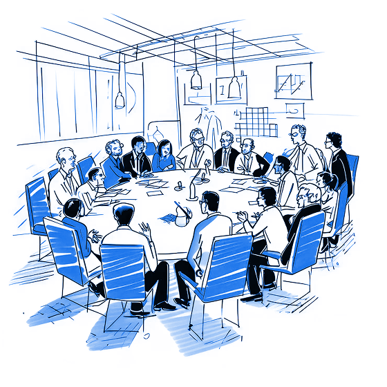 Business Meeting Illustration